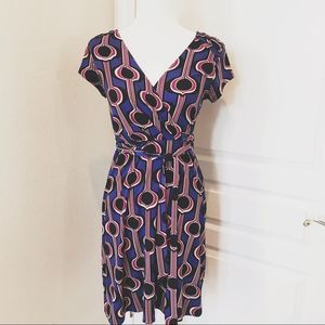 BANANA REPUBLIC | Retro Geometric Dress XS